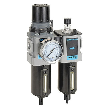 Wilkerson D18-02-FLG0B - Filter/Regulator Lubricator, 2 pcs