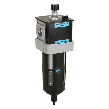 Wilkerson L28-06-KK00B - Air Line Lubricator, 150 cfm Max. Flow, Bowl Size: 6 oz