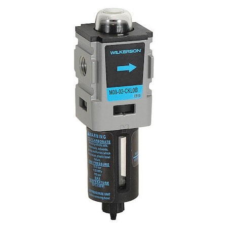Wilkerson M08-02-BK00B - Compressed Air Filter,0.5 micron Rating