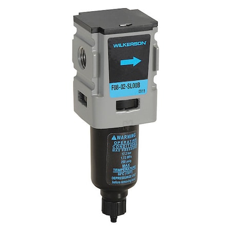 Wilkerson F08-02-SL00B - Compressed Air Filter,5 micron Rating