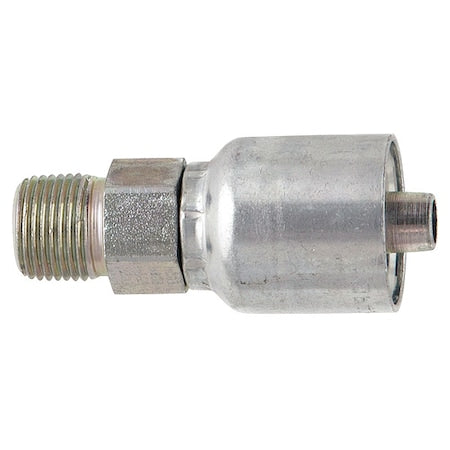 Parker 10143-6-4 - Crimp Fitting,1/4" I.D.,3/4",M,NPTF