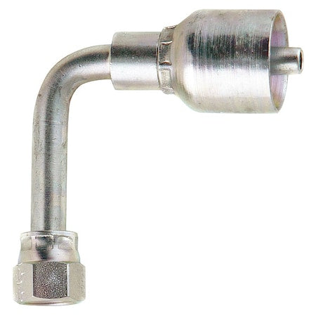 Parker 14143-8-6 - Crimp Fitting,90 deg.,3/8" ID,3/4",FJIC