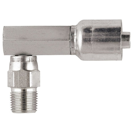 Parker 11L43-8-8 - Crimp Fitting,90 deg.,1/2" ID,1/2",MNPTF