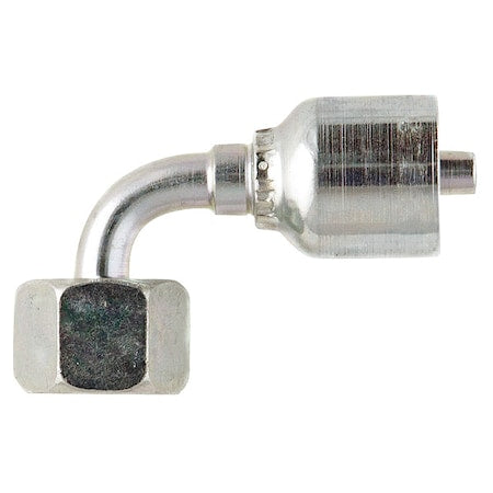Parker 11C43-10-4 - Crimp Fitting,90 deg.,1/4" ID,M18-1.5,F
