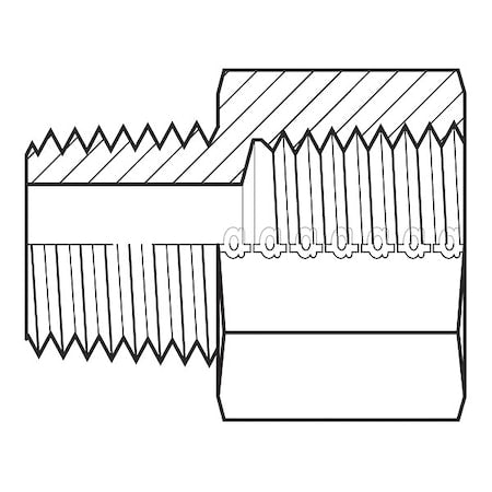Adaptall 9042-0606 - Hose Adapter,3/8",BSPT,3/8",NPT