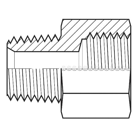 Adaptall 9325-08-14x1.5 - Hose Adapter,14 mm,1/2",NPT