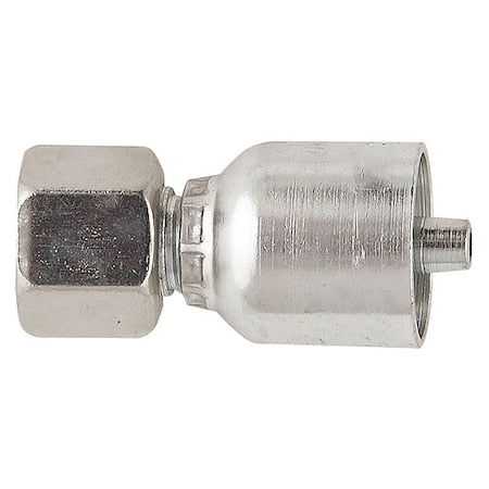 Parker 1CA43-8-4 - Crimp Fitting,1/4" I.D.,M14-1.5,F,Metric