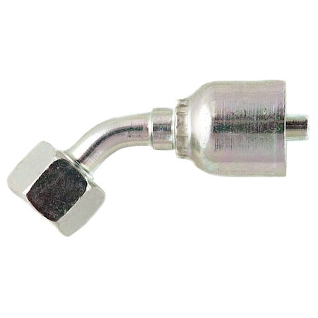 Parker 1B143-6-6 - Crimp Fitting,45 deg.,3/8" I.D.,F,BSPP