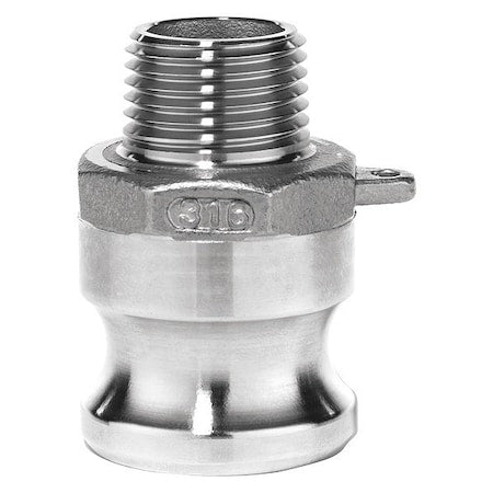 Usa Industrials BULK-CGF-326 - Cam and Groove Adapter,2-1/2",304 SS
