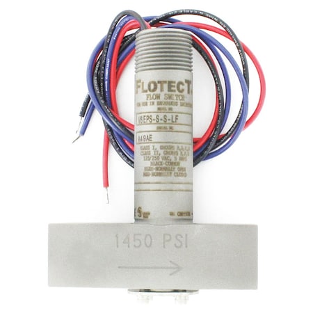 Dwyer Instruments V6EPS-S-S-LF - Liquid Flow Switch,SPDT,125/250 VAC