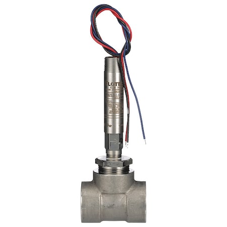 Dwyer Instruments V6EPS-S-S-4-S - Mini-size flow switch, stainless steel upper and lower body, 1-1/4" NPT, stainless steel tee.