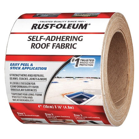 Rust-Oleum 345650 - Roof Repair Tape,4" x 16 ft.,White