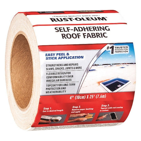 Rust-Oleum 345651 - Roof Repair Tape,4" x 25 ft.,White
