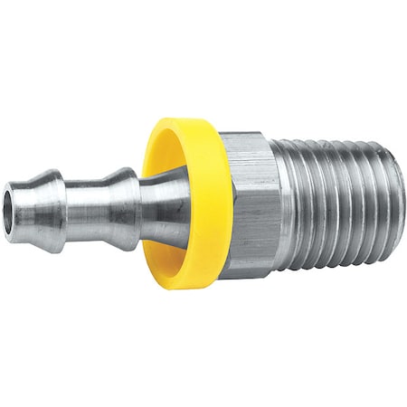 Dixon 2720606SS - Push on Hose Fitting,3/8"x3/8",Barbx NPT