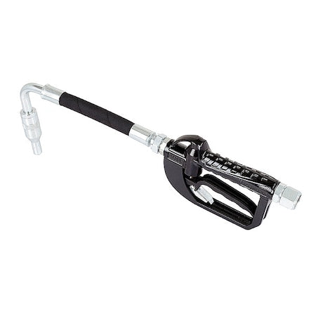 55GU71 - Drum Pump Nozzle, Black, 2-9/16 in, Rubber/Steel Spout