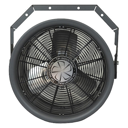 Fostoria HV-18-120 - High-Velocity Industrial Fan, 16 in Blade Dia, 3 Blades, 1 Speeds, 120 V AC, 23 5/8 in W