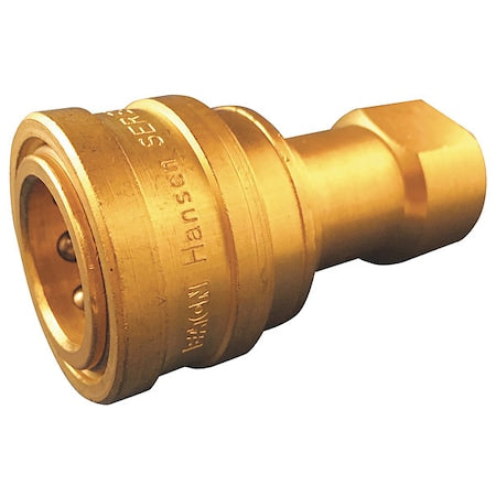 Hansen B8HP36 - Brass, Female Half/Valved, 1 Inch Body