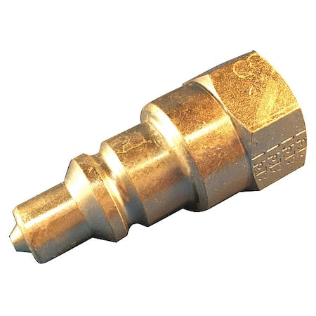 Eaton Aeroquip FD35-1008-06-06 - Hydraulic Quick Connect Hose Coupling, Steel Body, Push-to-Connect Lock, 9/16"-18 Thread Size