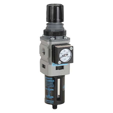 Wilkerson B08-02-FRG0B - Filter-Regulator,Max. Incoming 150 psi
