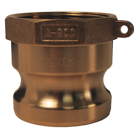 Dixon G125-A-BR - Cam and Groove Adapter,1-1/4",Brass