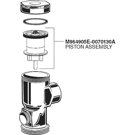 American Standard M964905E-0070130A - Piston Assy .13 Fgf FUrinals Mnul Fv