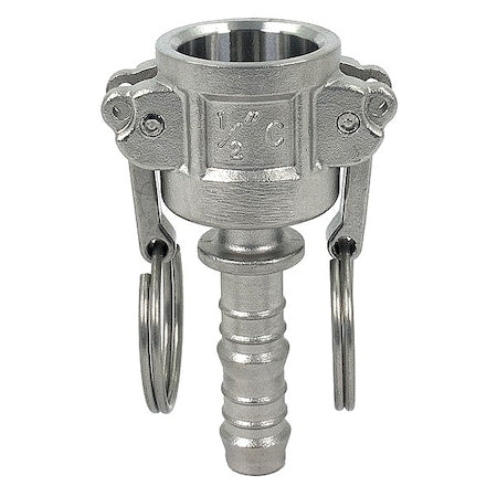 PLE137 - Cam and Groove Coupling,1/2",316 SS