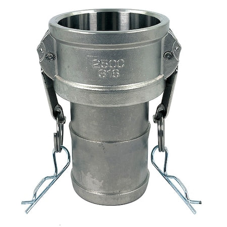 PLE142 - Cam and Groove Coupling,2-1/2",316 SS