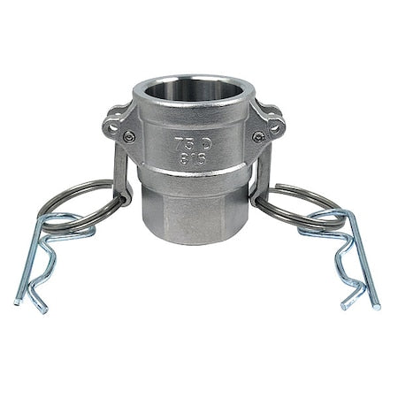 PLE149 - Cam and Groove Coupling, 3/4", 316 SS, Fitting Type: FNPT