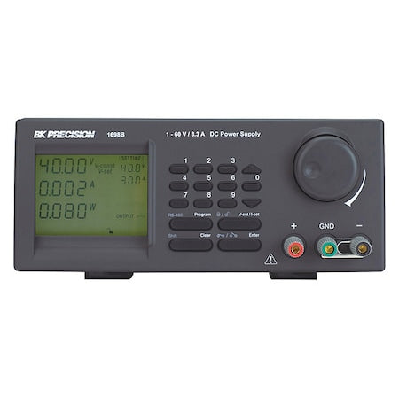 B&K Precision 1698B - DC Power Supply, 100/240 V AC, 60 V DC, 200 W, 3.3 A, Benchtop