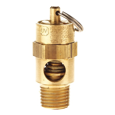 Conrader SRV250-14-300 SST - Safety Valve,1/4" (M) NPT Inlet