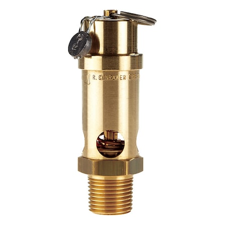 Conrader SRV530-1/2-CE-100 - Safety Valve,Brass Ball