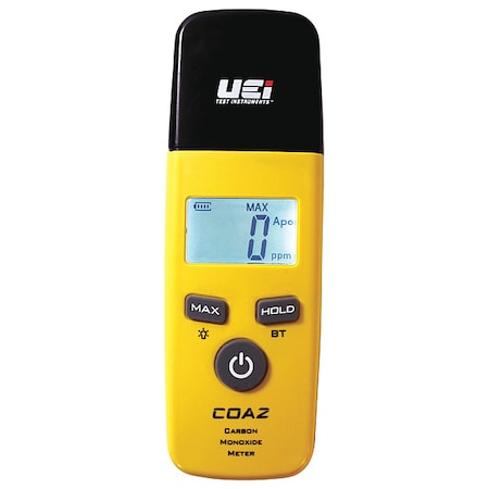 Uei Test Instruments COA2-N - NIST Certified Wireless Carbon Monoxide Detector w/ Alert LED & Belt Clip