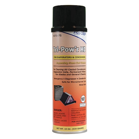 Nu-Calgon 4371-75 - Coil Cleaner, 19 oz, Aerosol Can, Orange
