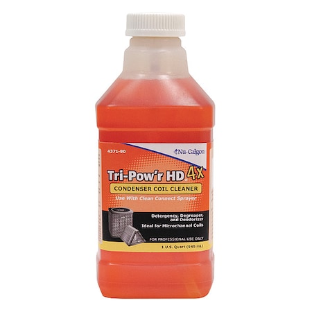 Nu-Calgon 4371-90 - Coil Cleaner, 32 oz, Bottle, Orange