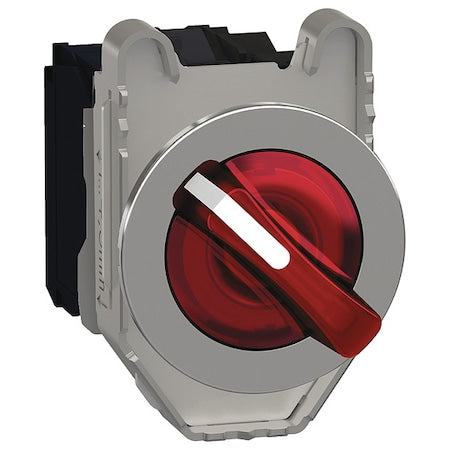 Schneider Electric XB4FK124B5 - Selector Switch, Illum, 2 Pos, 30mm, Red