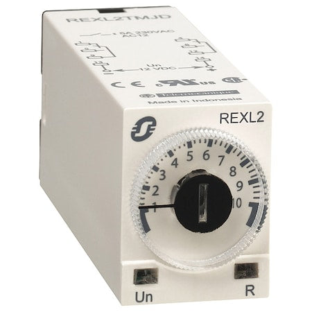 Schneider Electric REXL2TMP7 - Time Delay Relay, Square, On Delay, 1 Functions 230 V AC, DPDT