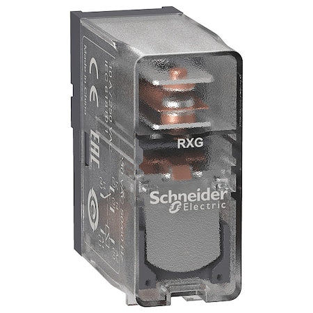Schneider Electric RXG15P7 - Plug-In, Plug-In Relay, Square, 10 A, 5 Pins, Quick Connect