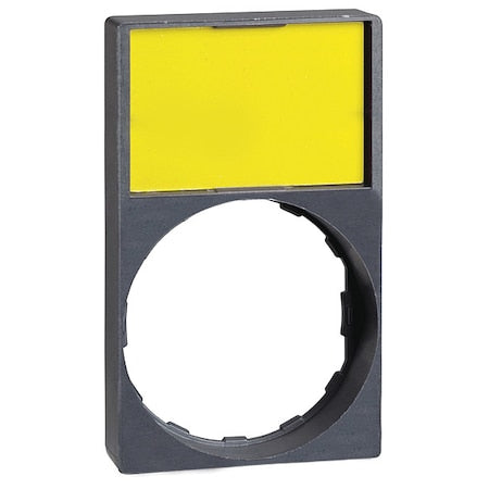 Schneider Electric ZBY6H102 - Legend Plate Holder,Plastic,Wht,Yllw,22mm