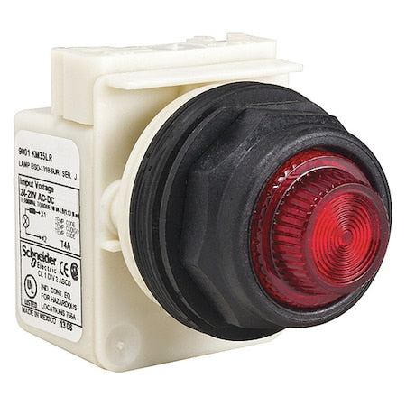 Schneider Electric 9001SKP7LRR31 - Pilot Light, Red, 30mm, LED
