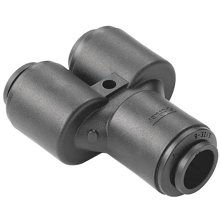 Parker 362PW-4-6 - Push-Fit Union Fitting, 3/8 in x 1/4 in Tube Size, PVDF, Black