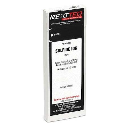 Nextteq NX406L - Detector Tube, Sulfide Ion, PK10