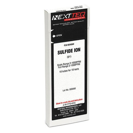 Nextteq NX406H - Detector Tube, Sulfide Ion, PK10