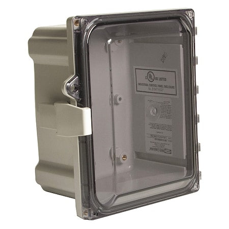 Wiegmann HW-PCC121006CHQR - Quick Release Padlock Latch Electrical Enclosures, 12 in H, 6 in D, 10 in W, 1, 12, 3 R, 4, 4 X, 6 P