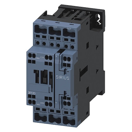 Siemens 3RT20252AL20 - IEC Magnetic Contactor, 1 NC/1 NO, 230 V AC, 3 P, Non-Reversing, Spring Type