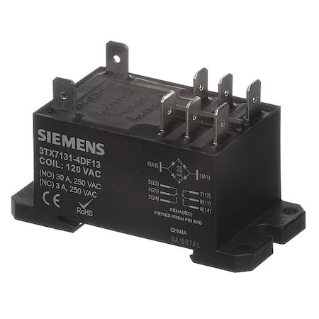 Siemens 3TX7131-4DH13 - Enclosed Power Relay, 240 VAC, DPDT, Pins