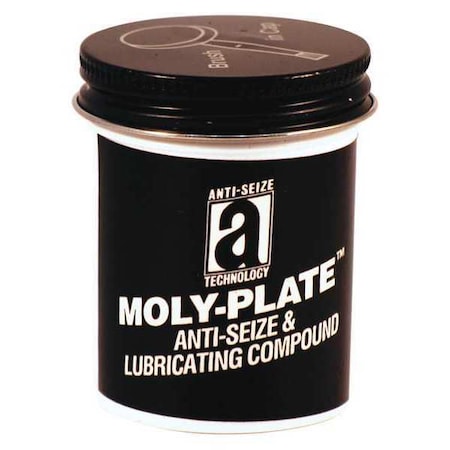 Anti-Seize Technology 37002 - Anti-Seize, Brush-Top Can, 2 oz, Synthetic/Molybdenum Disulfide Base, 2600 Degrees F Max Op Temp, Paste
