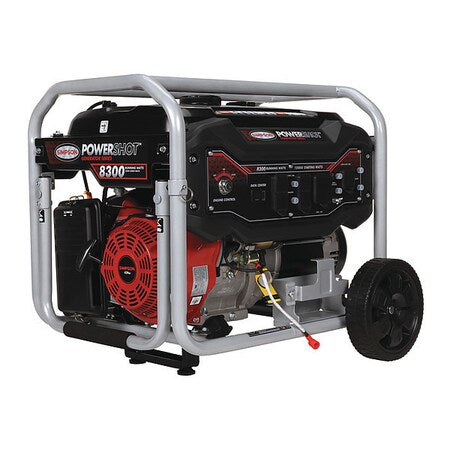 Simpson SPG8310E - Portable Generator, Gasoline, 8,300 W Rated, 10,000 W Surge, Electric, Recoil Start, 120/240 V AC