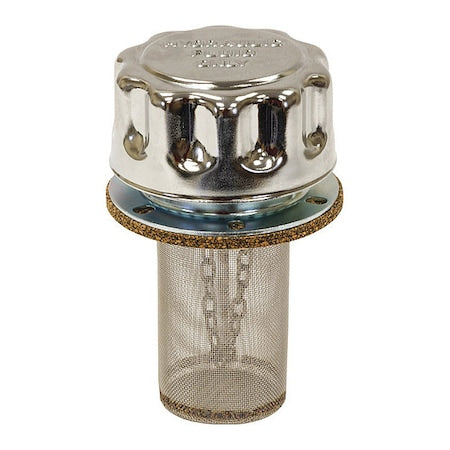 Buyers Products TFA005715L - Chrome Filler-Strainer Breather Cap Assembly With Locking Tab
