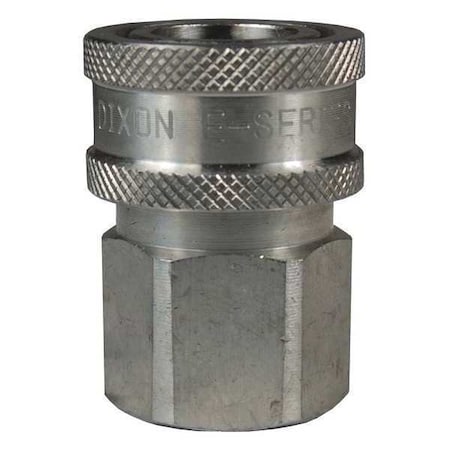Dixon 3EF3-S - Quick Connect Coupler, E-Series, 3/8 in Female NPT, 3/8 in, Stainless Steel