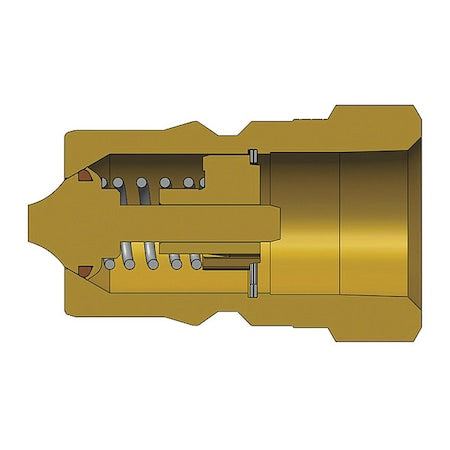 Dixon HS4F4-B - HS-Series Female,1/2",Plug,1/2",BR